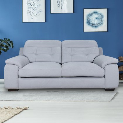 Cervino 3 Seater Sofa Pet Friendly Fabric Grey