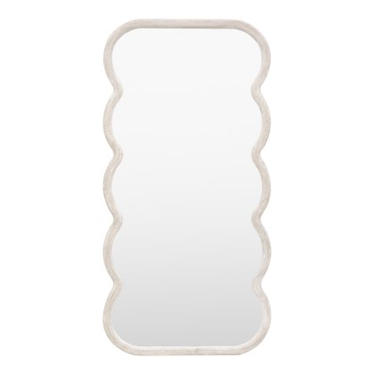 Como Curved Leaner/Floor Standing Mirror White Como Curved Leaner/Floor Standing Mirror White