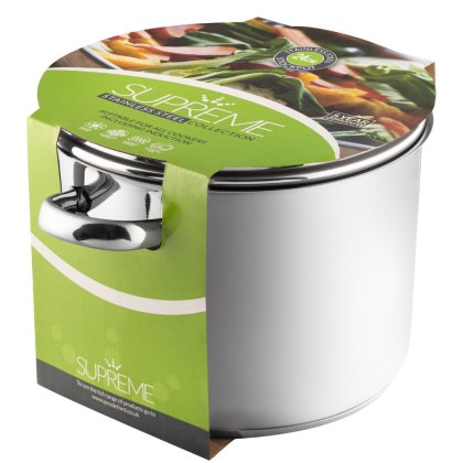 Supreme Stainless Steel Deep Stockpot 24cm