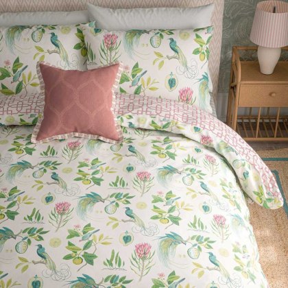 Paradesia Reversible Double Duvet Cover Set Pink