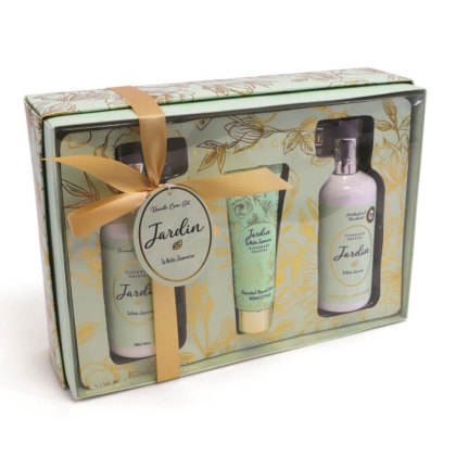Jardin Hand Wash & Hand Cream Tube & Pump Gift Set White Jasmine Jardin Hand Wash & Hand Cream Tube & Pump Gift Set White Jasmine