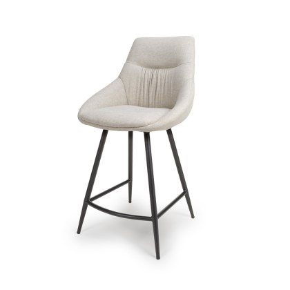 Boden Low Bar Stool Fabric Natural Boden Low Bar Stool Fabric Natural