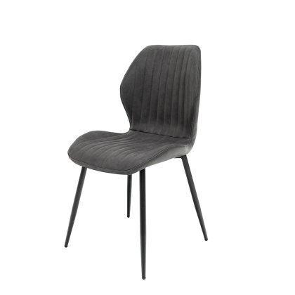 Sheldon Dining Chair Faux Leather Charcoal Sheldon Dining Chair Faux Leather Charcoal