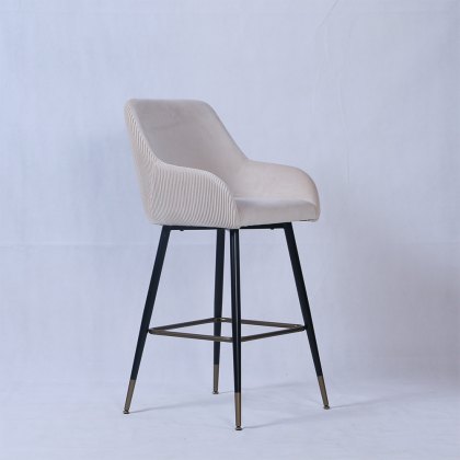 Clifden High Bar Stool Fabric Cream Clifden High Bar Stool Fabric Cream