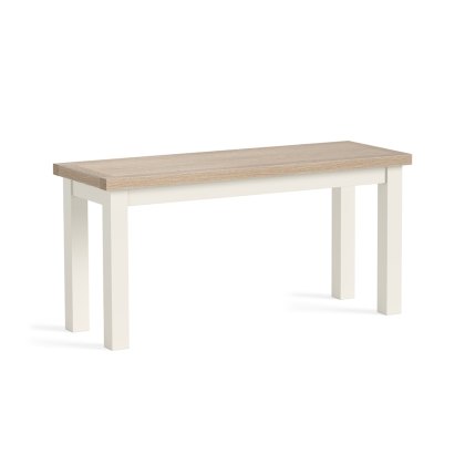 York 2 Person Dining Bench Coconut White York 2 Person Dining Bench Coconut White