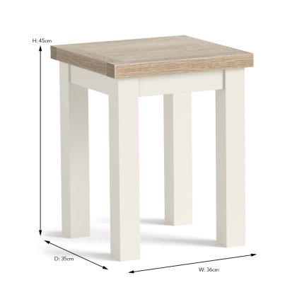 York Lamp Table Coconut White (Multiple Options)