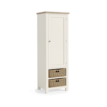 York 1 Door + 2 Drawer Larder Unit Coconut White York 1 Door + 2 Drawer Larder Unit Coconut White