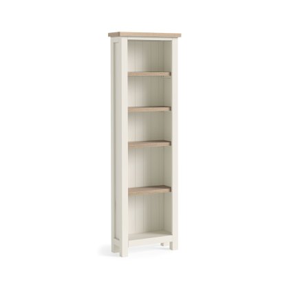 York Slim Bookcase Coconut White York Slim Bookcase Coconut White