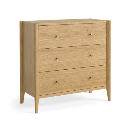 Nice 3 Drawer Chest of Drawers Natural Oak