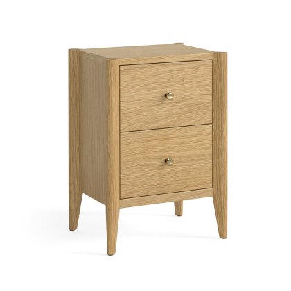 Nice 2 Drawer Bedside Locker Natural Oak Nice 2 Drawer Bedside Locker Natural Oak