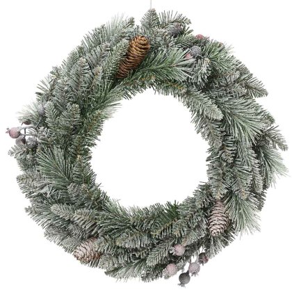Frosted Windham Wreath 50cm Frosted Windham Wreath 50cm