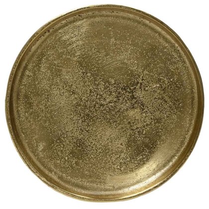 Aluminium Deco Tray Gold 35cm
