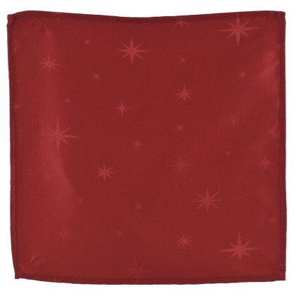 Napkin With Stars Red 40cm x 40cm (Set Of 4) Napkin With Stars Red 40cm x 40cm (Set Of 4)