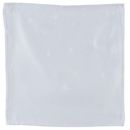 Napkin With Stars White 40cm x 40cm (Set Of 4) Napkin With Stars White 40cm x 40cm (Set Of 4)