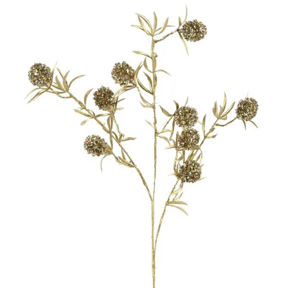 Tinsel Ball Spray Gold 70cm Tinsel Ball Spray Gold 70cm