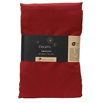 Tablecloth With Stars Red 180cm x 140cm