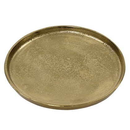 Aluminium Deco Tray Gold 30.5cm Aluminium Deco Tray Gold 30.5cm
