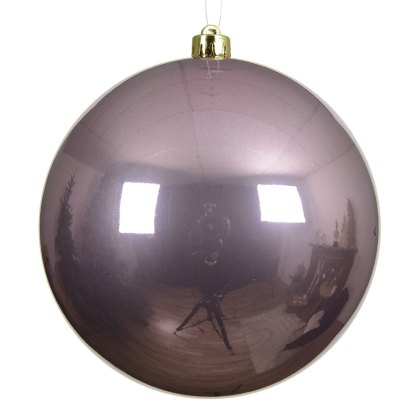 Shatterproof Bauble Shiny Vintage Pink 20cm Shatterproof Bauble Shiny Vintage Pink 20cm