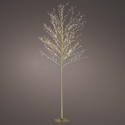 5ft/150cm LED Micro Christmas Tree Gold With Warm White Lights