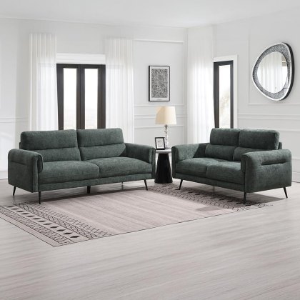 Valentia 3 Seater Sofa Fabric Winter Moss