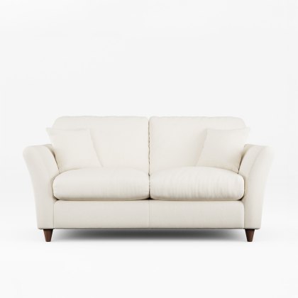 Alpine 2 Seater Sofa Fabric Minco Ivory With Burnished Legs