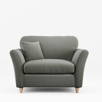 Alpine Snuggler Fabric Ansell Moss With Country Oak Legs