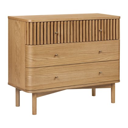 Sanremo 3 Drawer Chest Of Drawers Natural Oak Sanremo 3 Drawer Chest Of Drawers Natural Oak