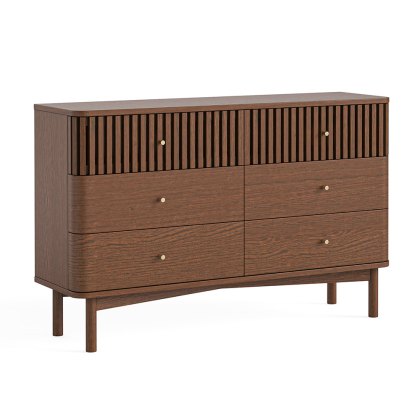 Sanremo 3 + 3 Drawer Chest Of Drawers Dark Oak Sanremo 3 + 3 Drawer Chest Of Drawers Dark Oak