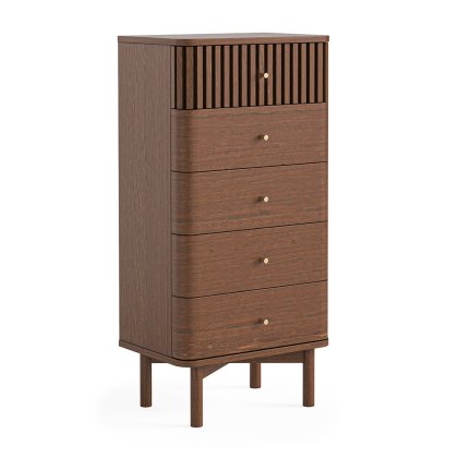 Sanremo 5 Drawer Tallboy Dark Oak Sanremo 5 Drawer Tallboy Dark Oak