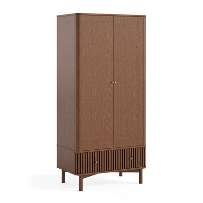 Sanremo 2 Door + 1 Drawer Wardrobe Dark Oak Sanremo 2 Door + 1 Drawer Wardrobe Dark Oak