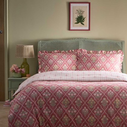 Aurelia Revsersible Super King Duvet Cover Set Pink