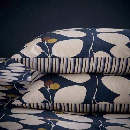 Althea Reversible Single Duvet Cover Set Navy