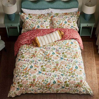 Birds & Berries Duvet Cover Set Rowan Berry (Multiple Sizes)