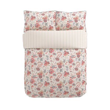 Chintz Reverie Duvet Cover Set Red & Teal (Multiple Sizes)