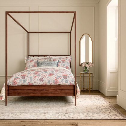 Chintz Reverie Reversible Duvet Cover Set Red & Teal (Multiple Sizes)