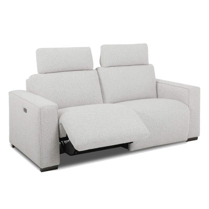 Burano 2 Seater Electric Reclining Sofa With USB Port Fabric
