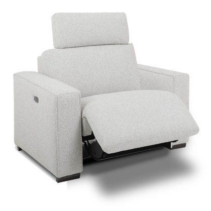 Burano Electric Reclining Armchair With USB Port Fabric Burano Electric Reclining Armchair With USB Port Fabric