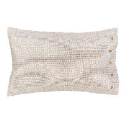 Harun Standard Pillowcase Pair Charcoal & Tan Harun Standard Pillowcase Pair Charcoal & Tan