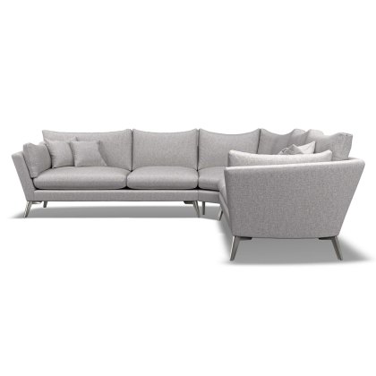 Elba 6 Seater Corner Sofa Foam & Feather Seat Interior Fabric C Elba 6 Seater Corner Sofa Foam & Feather Seat Interior Fabric C