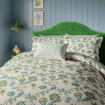 Land & Shore Orchard Reversible Duvet Cover Set Green (Multiple Sizes)
