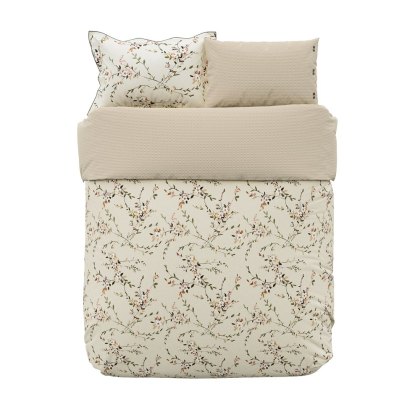 Rana Duvet Cover Set Warm Grey (Multiple Sizes)