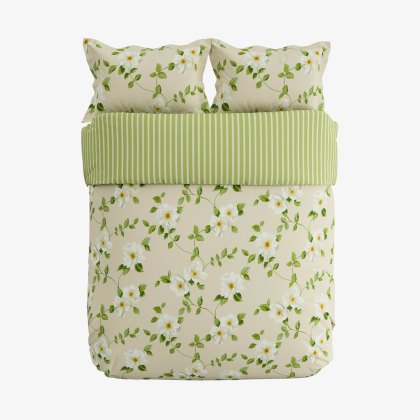 Poets Rose Duvet Cover Set Linen (Multiple Sizes)