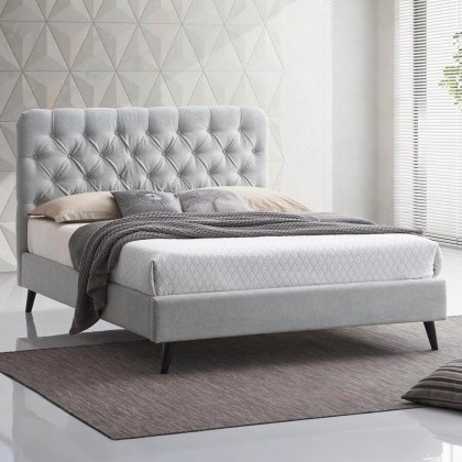 Cruz Bedstead Fabric & Orchid Mattress Bed Bundle (Multiple Colours