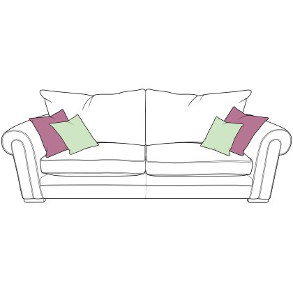 Oceanus 4 Seater Standard Back Sofa Fabric A Oceanus 4 Seater Standard Back Sofa Fabric A