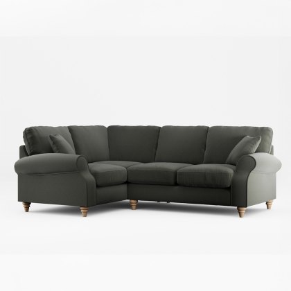 Hazel 4 Seater Corner Sofa Fabric Ansell Moss With Country Oak Leg Hazel 4 Seater Corner Sofa Fabric Ansell Moss With Country Oak Leg