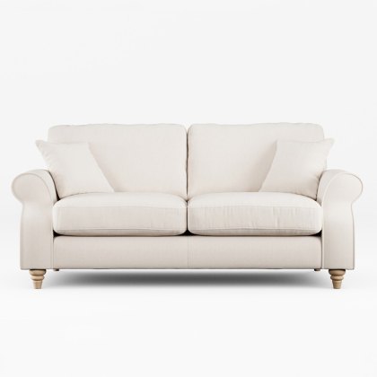 Hazel 3 Seater Sofa Fabric Ansell Bamboo With Country Oak Leg Hazel 3 Seater Sofa Fabric Ansell Bamboo With Country Oak Leg