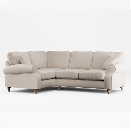 Hazel 4 Seater Corner Sofa Fabric Ansell Bamboo With Country Oak Leg Hazel 4 Seater Corner Sofa Fabric Ansell Bamboo With Country Oak Leg