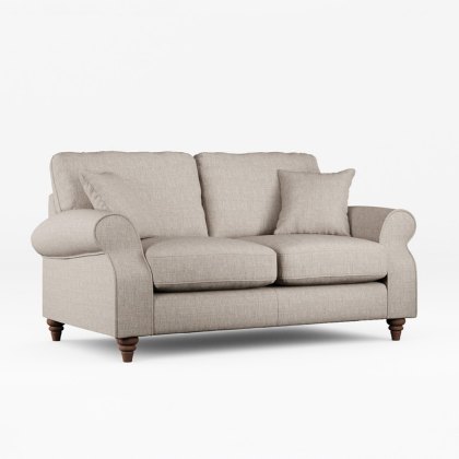 Hazel 2 Seater Sofa Fabric Oslo Mole With Burnished Beech Leg Hazel 2 Seater Sofa Fabric Oslo Mole With Burnished Beech Leg