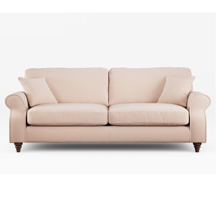 Hazel 4 Seater Sofa Fabric Ansell Rusty Rose With Burnished Beech Leg Hazel 4 Seater Sofa Fabric Ansell Rusty Rose With Burnished Beech Leg