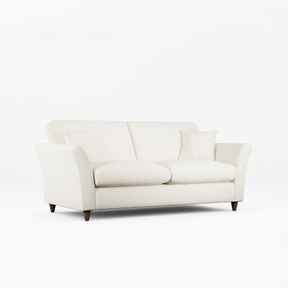 Alpine 3 Seater Sofa Fabric Minco Ivory With Burnished Beech Leg Alpine 3 Seater Sofa Fabric Minco Ivory With Burnished Beech Leg